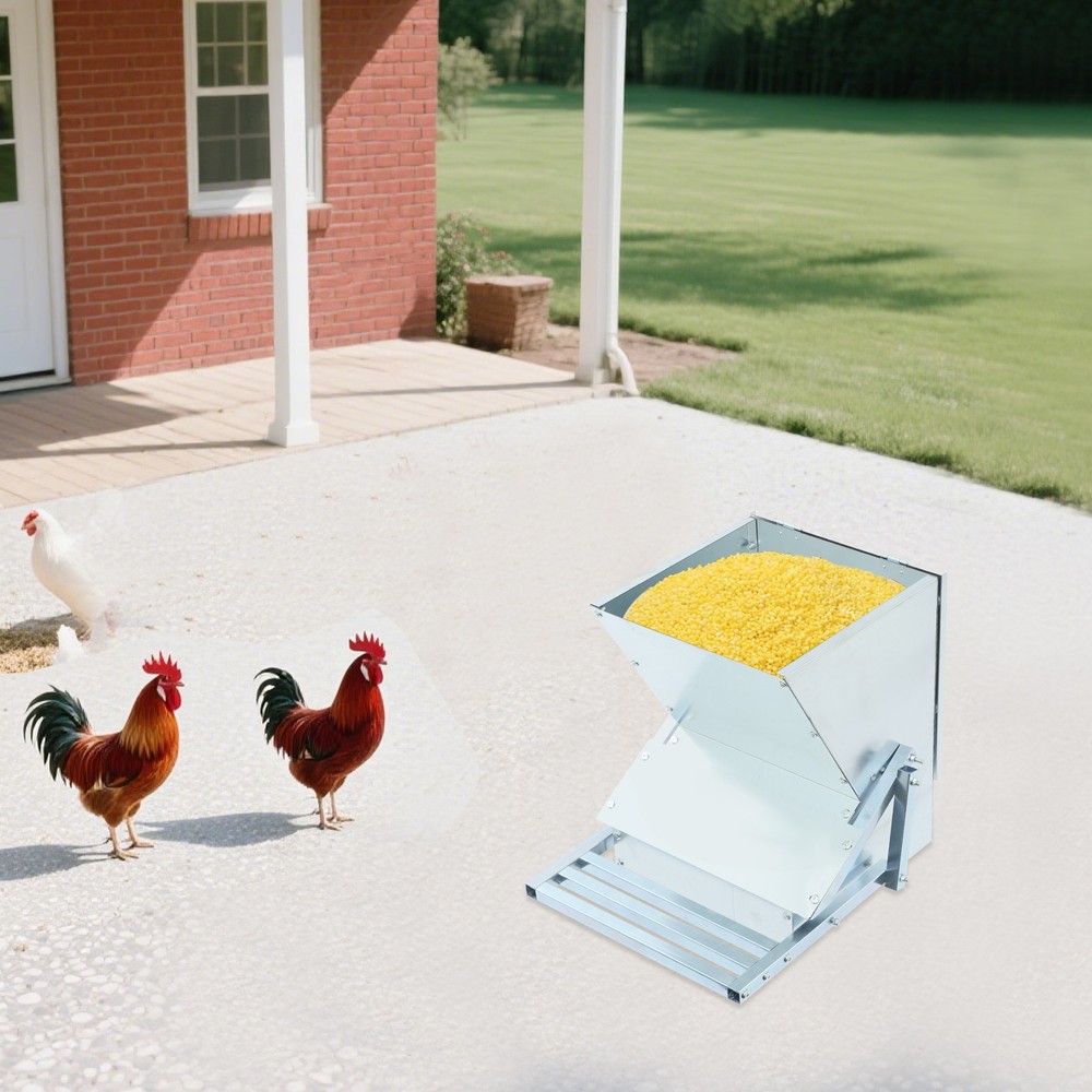 Automatic Metal Treadle Poultry Feeder,Automatic Galvanized Steel Chicken Feeder