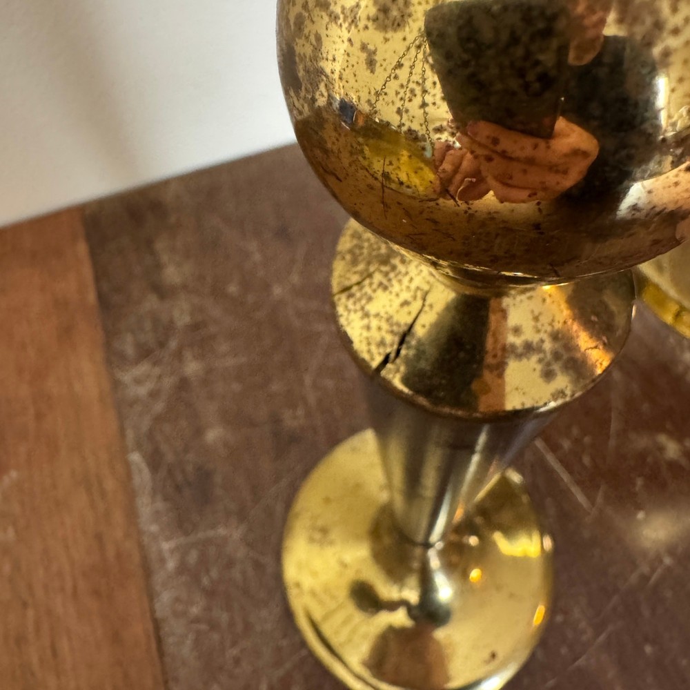 Vintage Antique? Solid Brass beam balance scale Distressed Decor only