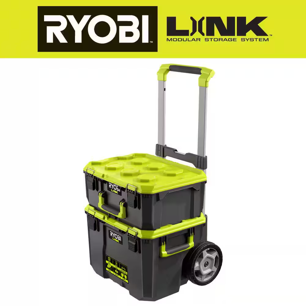 22.2 In. LINK Rolling Tool Box with LINK Medium Tool Box