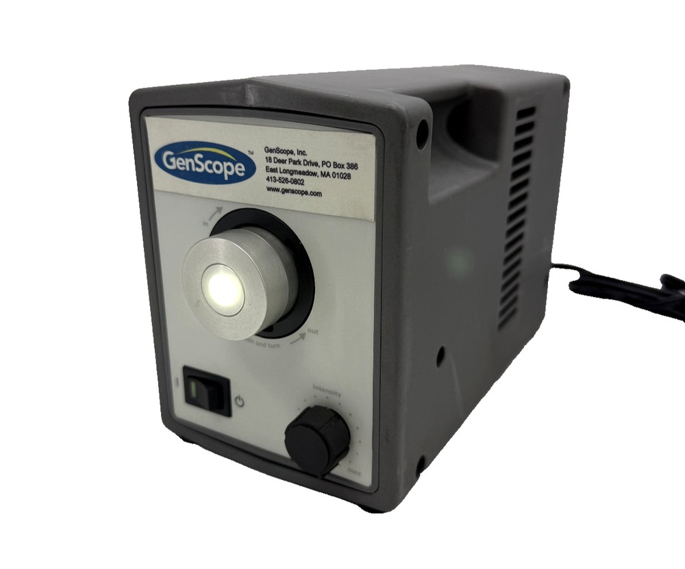 GENSCOPE High Intensity Light Source w/ Cable & Power Supply