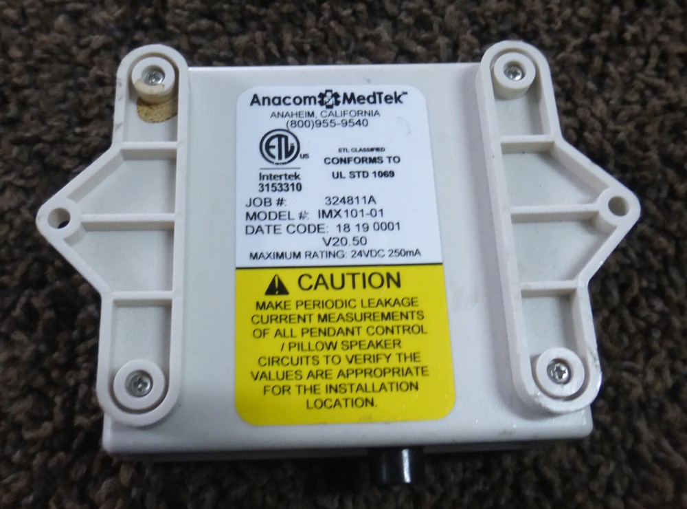 Anacom Medtek IMX101-01 Pillow Speaker Interface