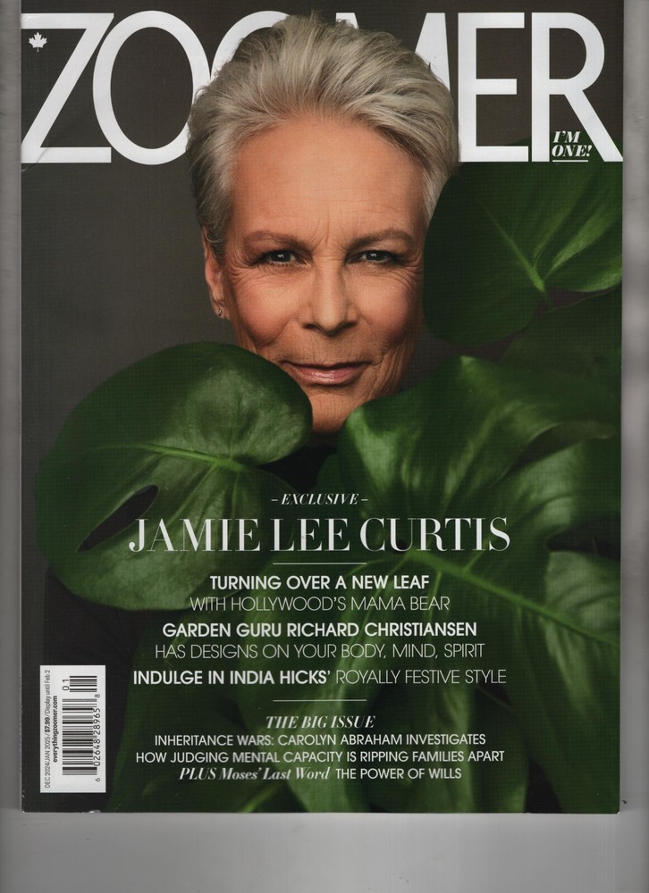 JAMIE LEE CURTIS ZOOMER MAGAZINE DEC 2024 JAN 2025