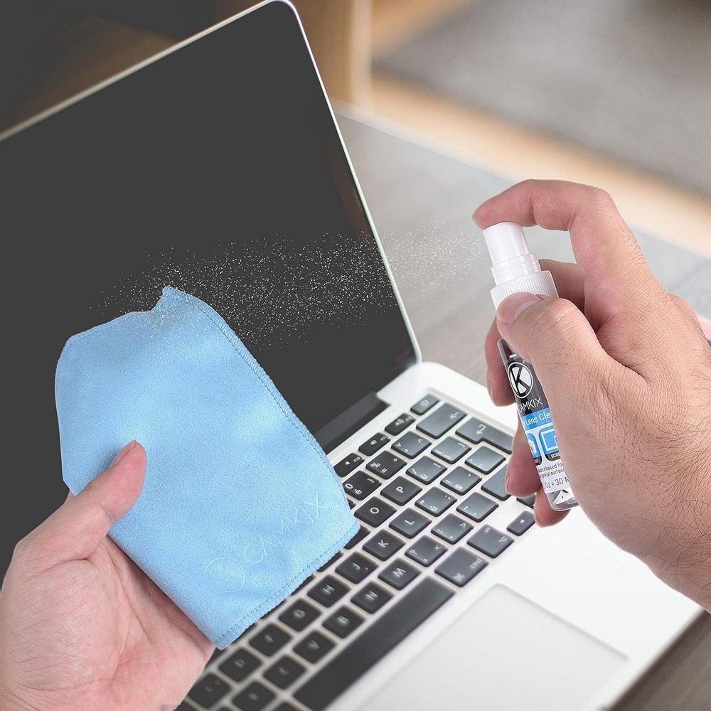 High-Performance Cleaning Kit - 2 Sprays & Microfiber Cloths for All Devices
