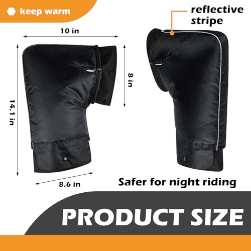 2 Sets Motorcycle Handle Gloves ATV Windproof Warmer Handlebar Mitt Classic