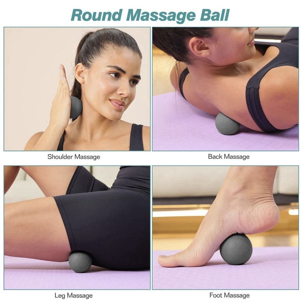 5 in 1 Foam Roller Set - Trigger Point Foam Back Roller, Muscle Roller Stick,...