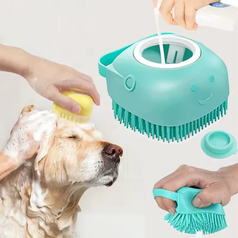 Soft Grip Pet Bath & Gromming Brush