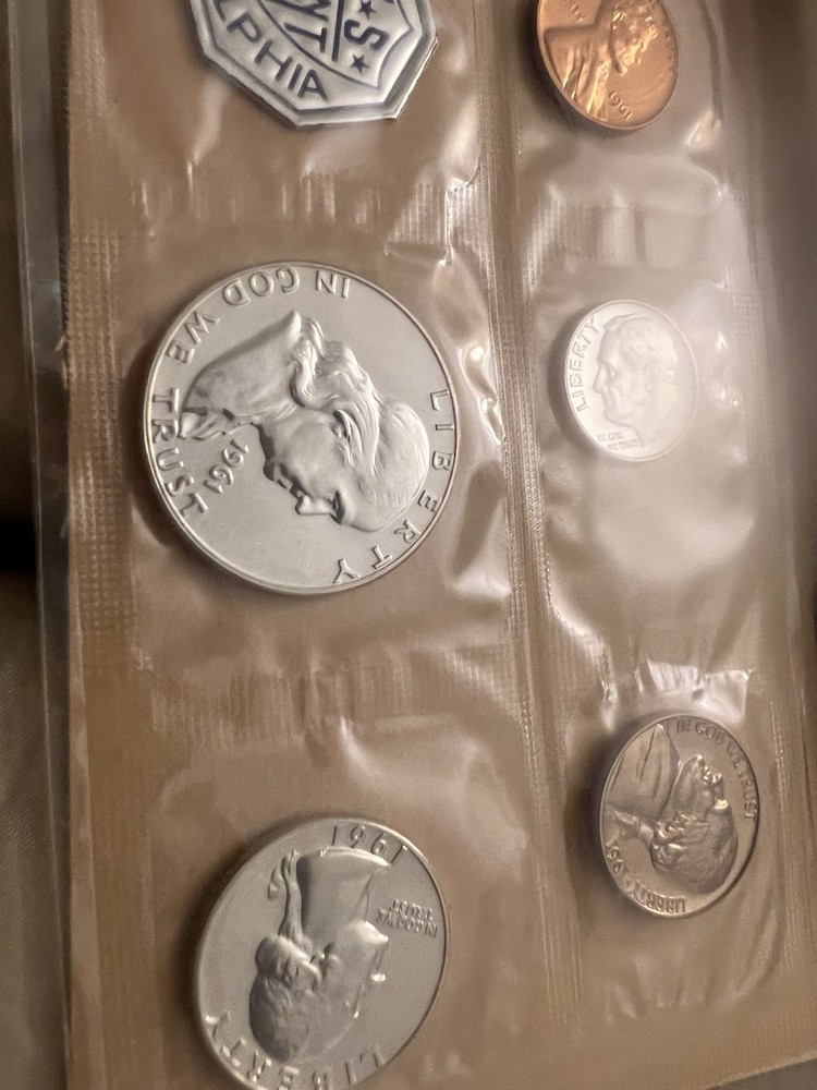1961 US Mint Proof Set 5 Coin Set