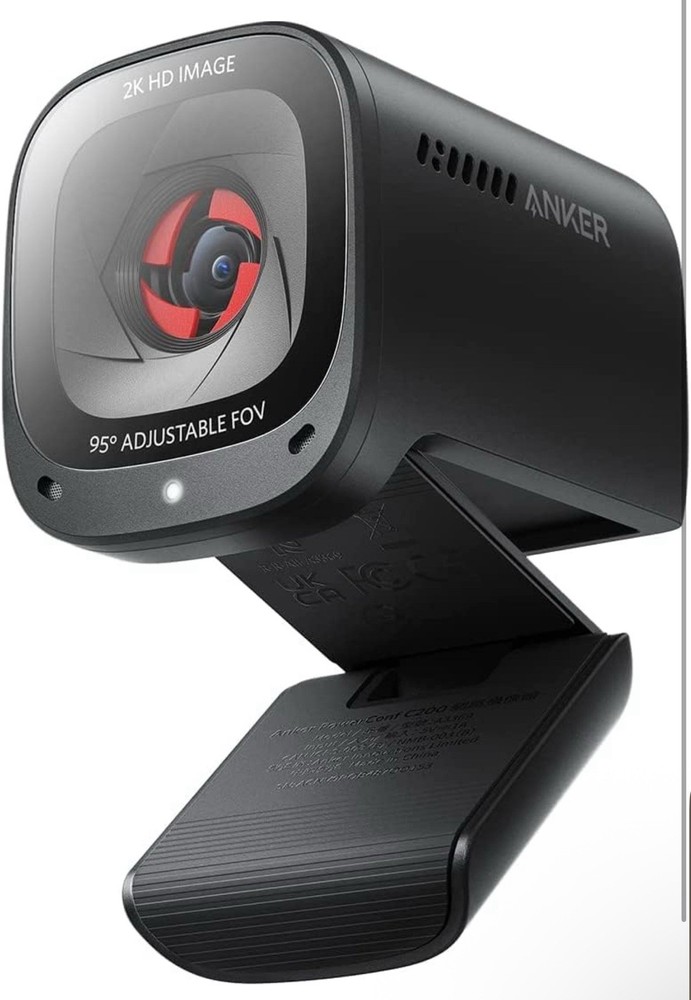 Anker PowerConf C200 2K Mac Webcam, Webcam for Laptop, Computer Camera, Black