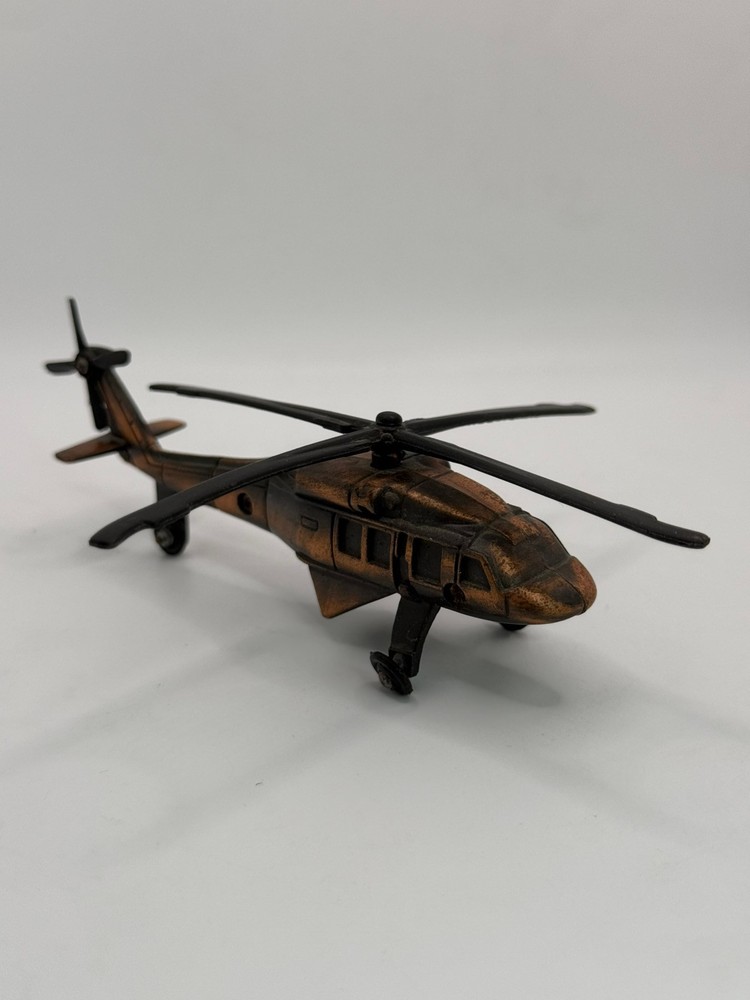 Die Cast Bronze Army Blackhawk Helicopter Pencil Sharpener