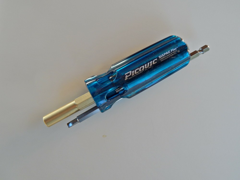 PICQUIC SIXPAC Plus Screwdriver Multi Bit w/ 7 Hex Bits - "Aquamarine"