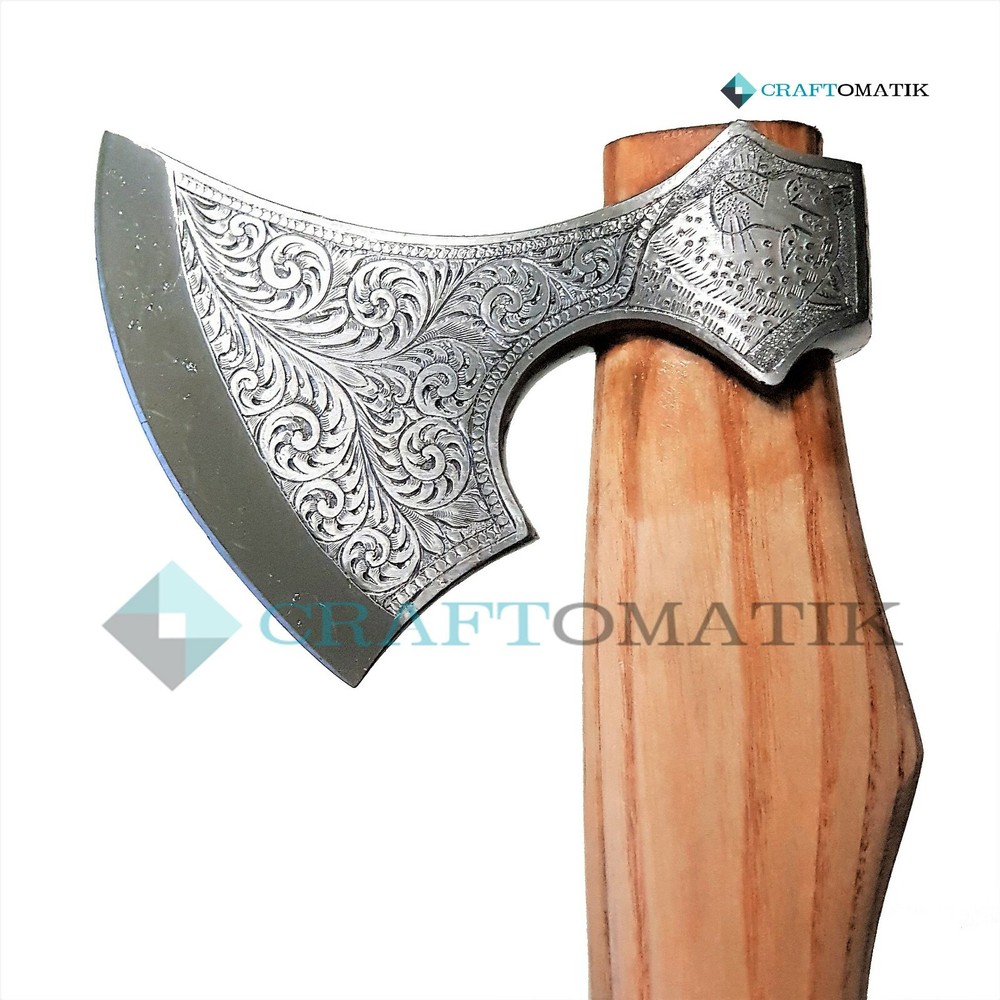Engraved Axe Winkinger Axe Hangraviert Cleaver 1045C