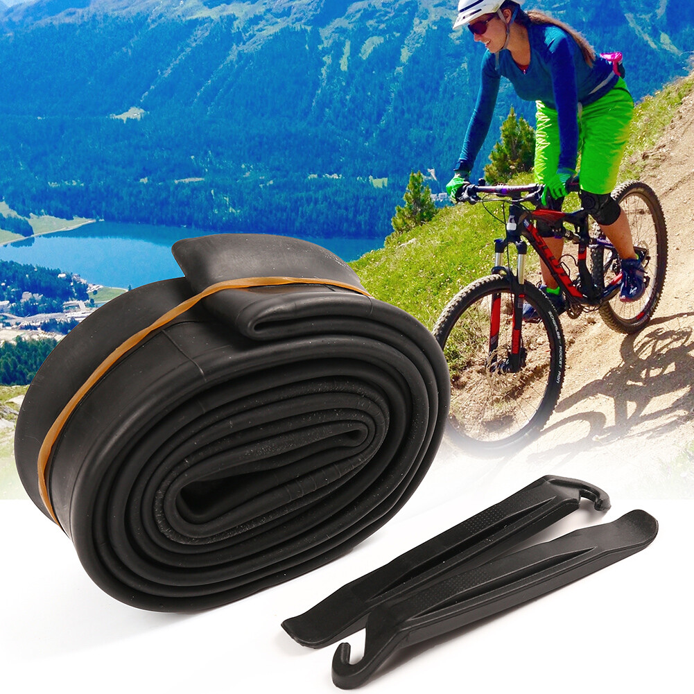 2PCS 700X35/38C HYBRID BIKE INNER TUBE ROAD TOURING 48MM SCHRADER VALVE