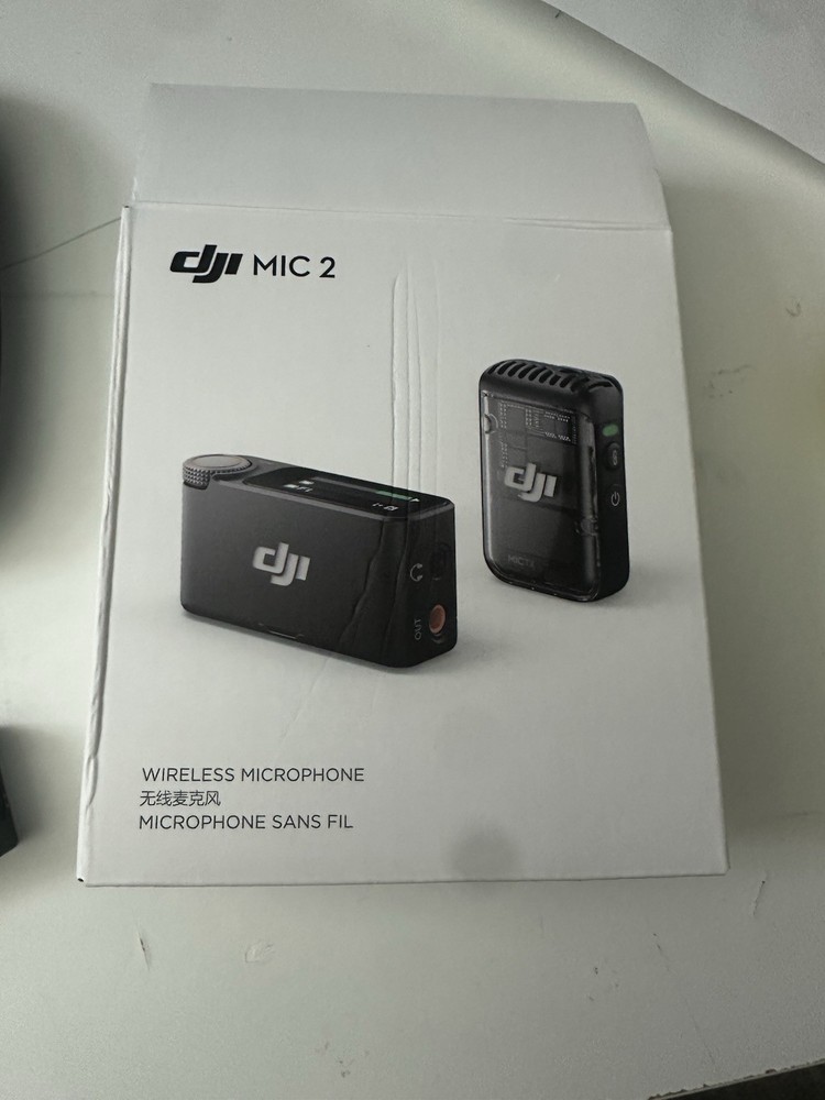 DJI Mic 2 Wireless Clip-On Microphone Set, Compact Design, Accessories, Black