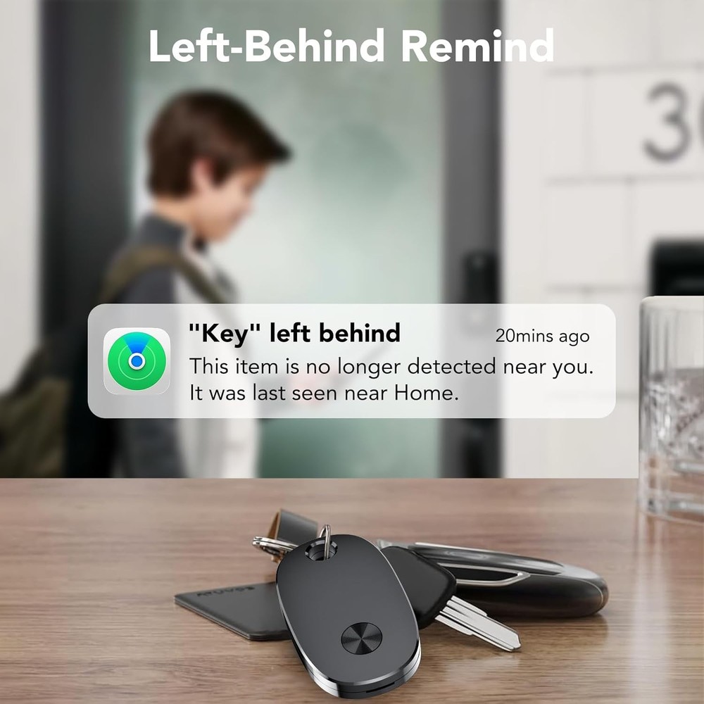 Tracker Tags-4 Pack, Bluetooth Tracker Works with Apple Find My APP (iOS Only),