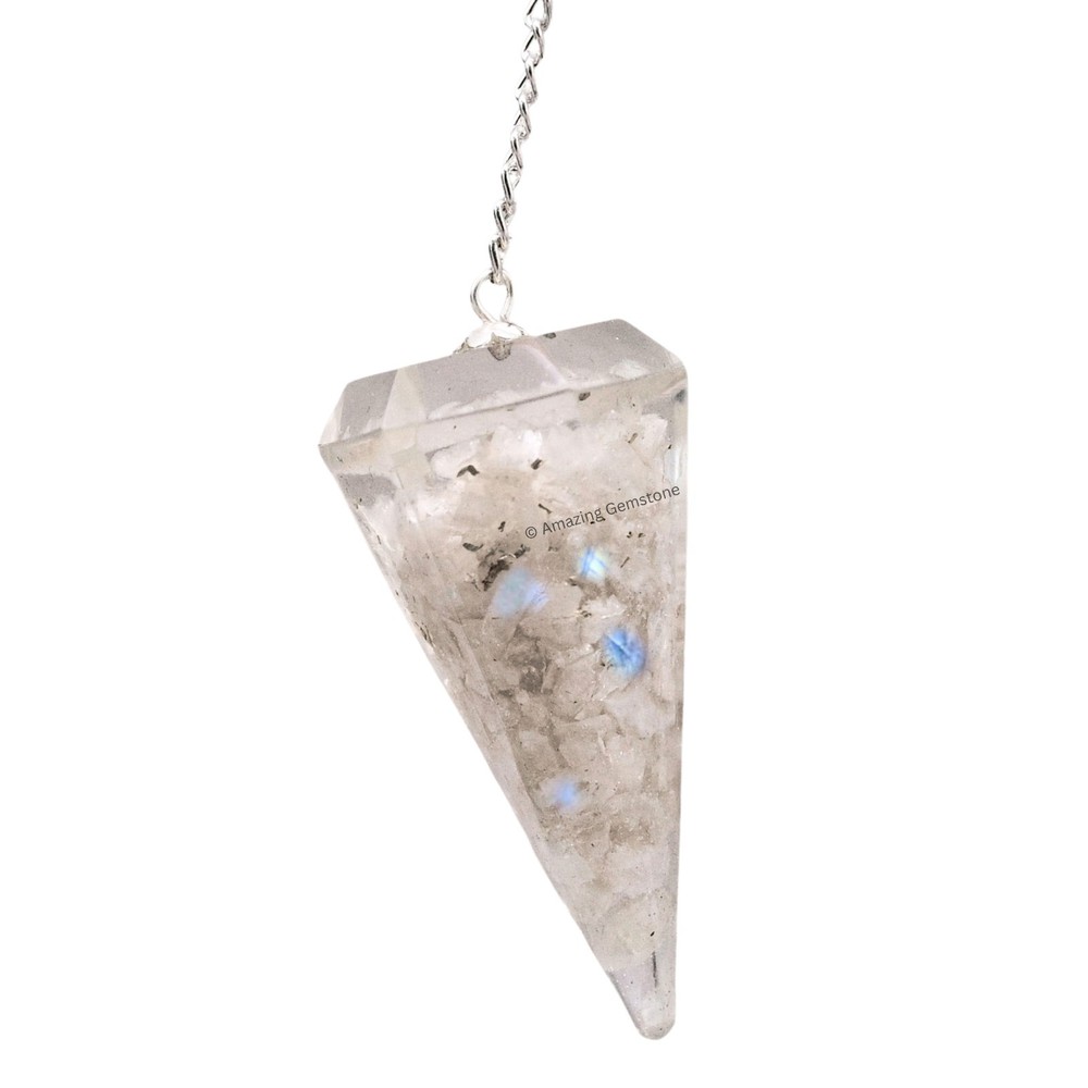 Moonstone Orgone Crystal Pendulums