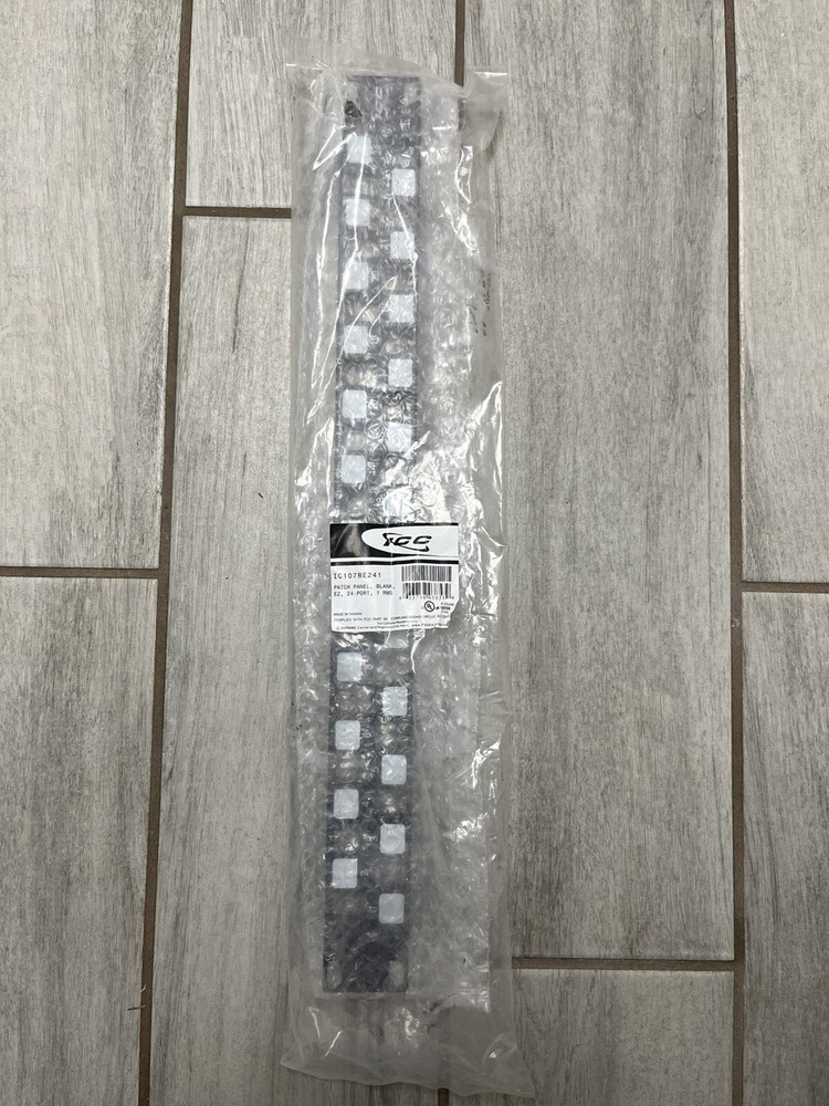 ICC IC107BE241 24-Port EZ Blank Patch Panel +