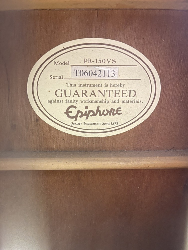 Epiphone Acoustic PR-150VS W / Case