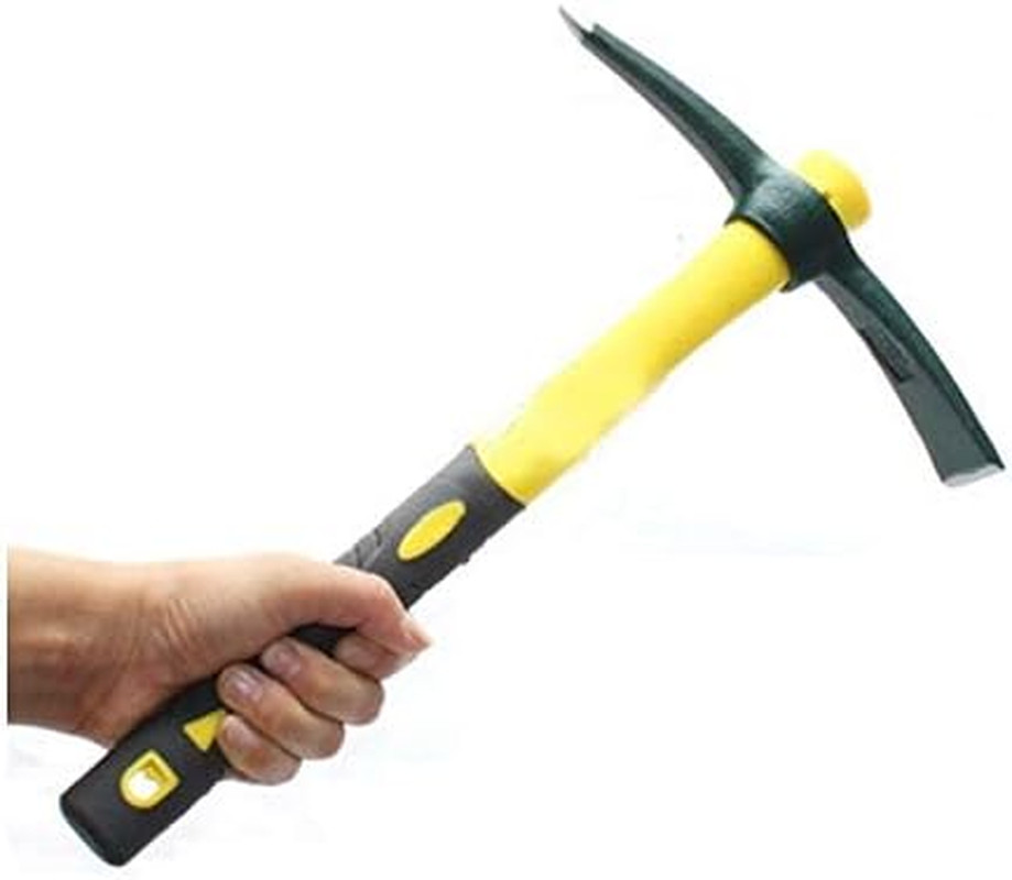 Outdoor Camping Fiberglass Handle Small Size Tools Pickaxe