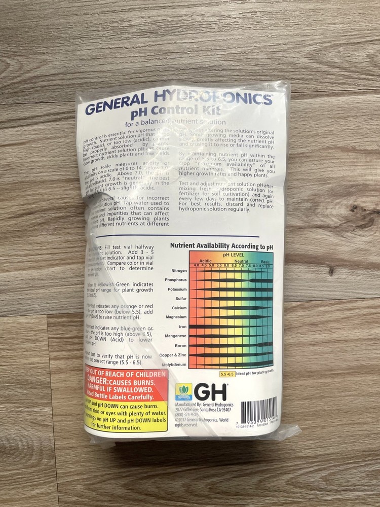 General Hydroponics pH Control Kit pH Testing Kit