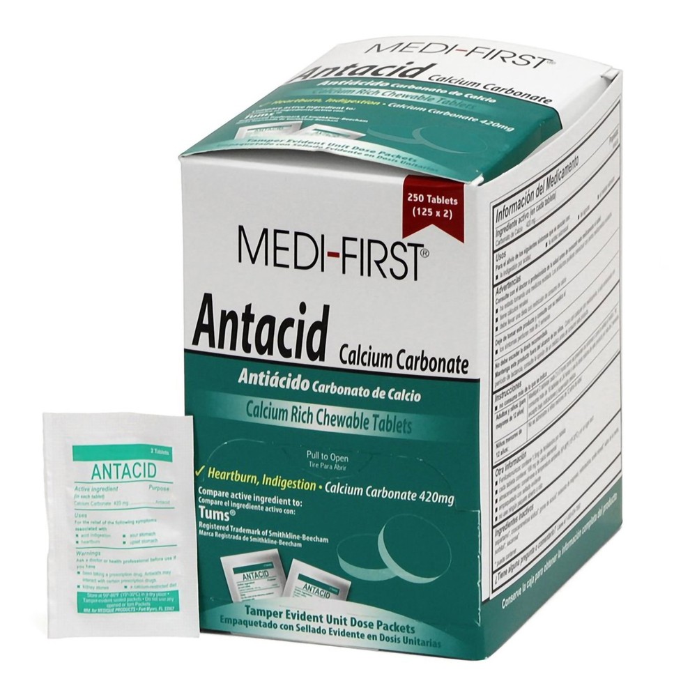 Medi-First Antacid Tablet 250 Ct