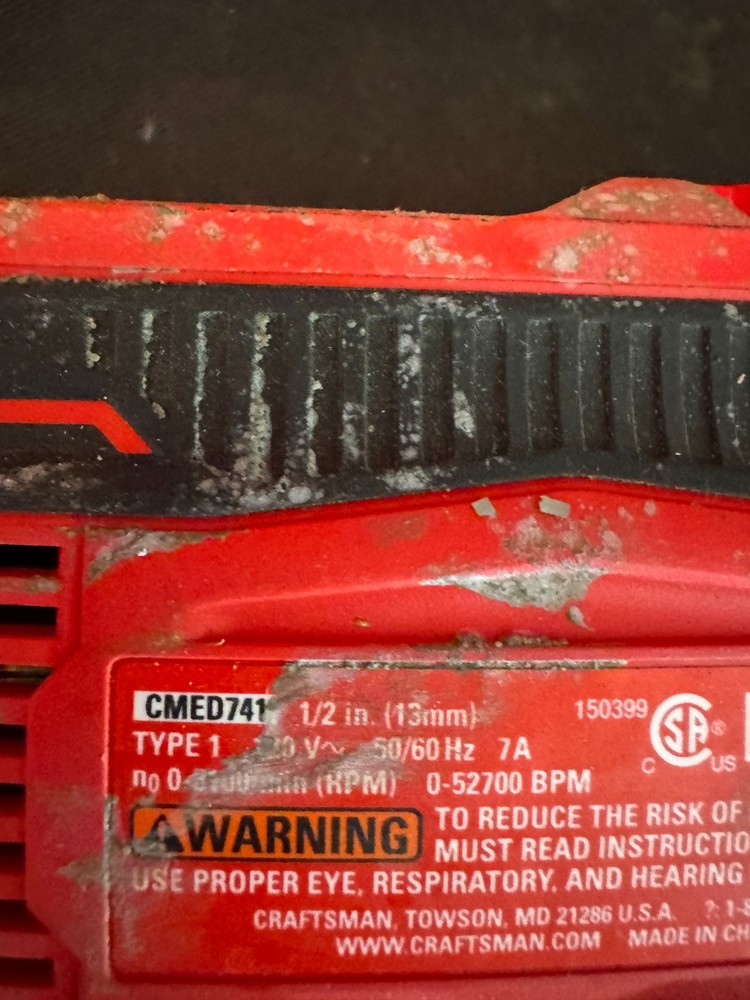 CRAFTSMAN 1/2-in 7 -Amp Variable Speed Hammer Drill