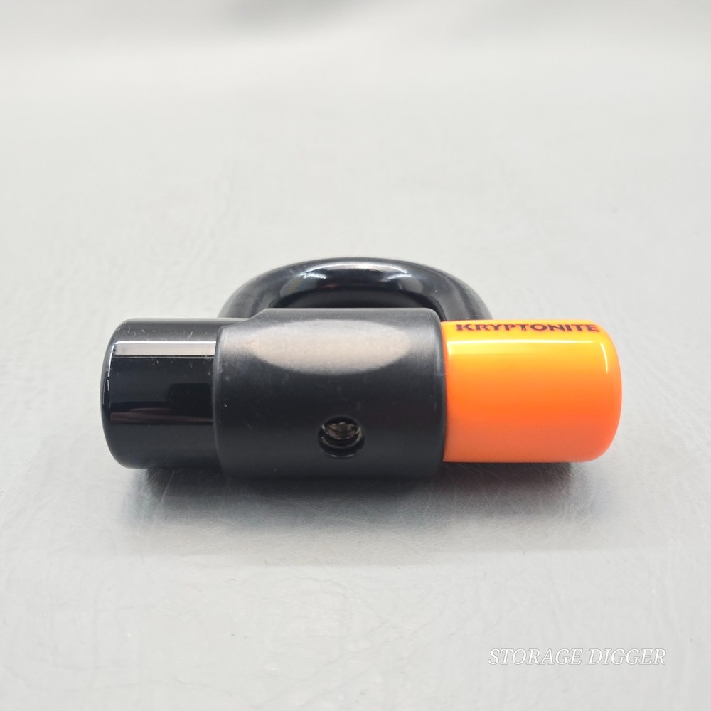 Kryptonite Evolution Series Black/Orange Mini U-Lock for Bike with Two Keys