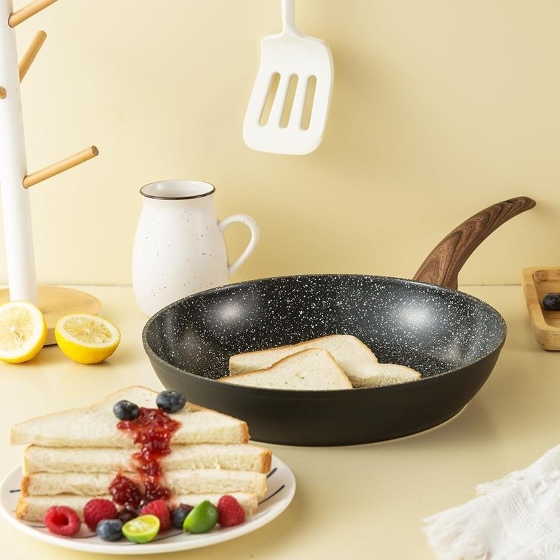 Nonstick Ceramic Cookware Set Safe Pots Pans Efficient Cooking Durable Kitchen