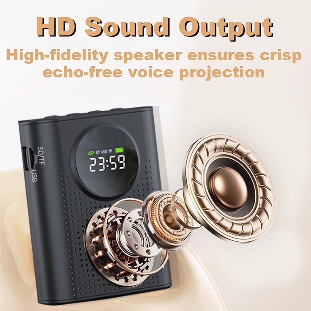 Voice Amplifier with Wireless Microphone for Teachers – Portable Bluetooth Cl...