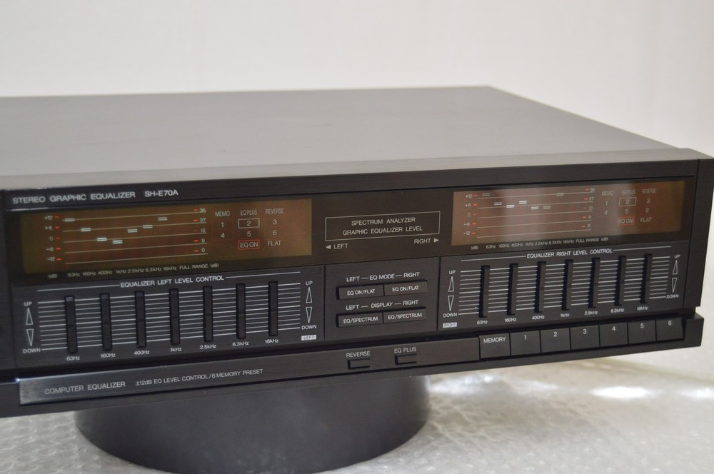 Technics SH-E70A 7-Band Graphic Equalizer W/ Spectrum Analyzer Tested Excellent