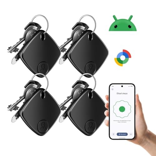 4 Pack Android Compatible Smart Tracker Tags - Tracker Tags for Android Phones