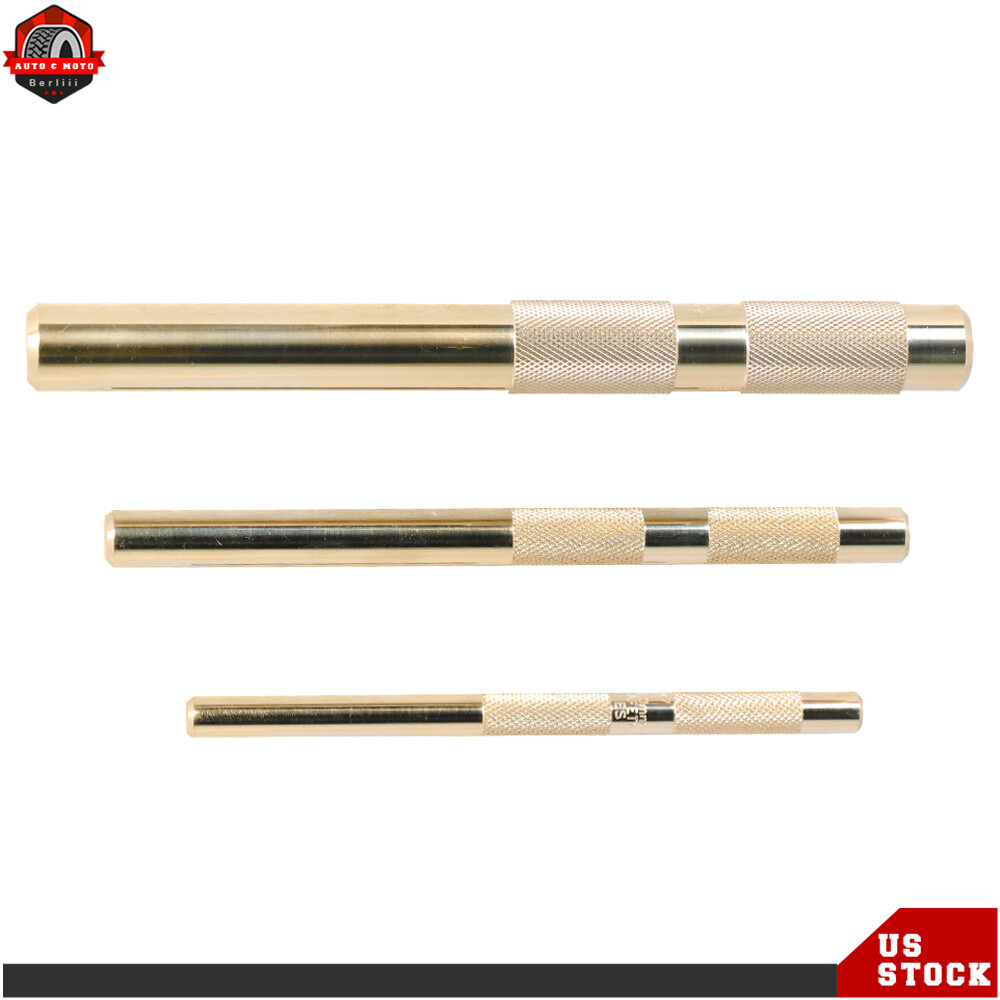 3PCS Brass Drift Punch Set 3/8" to 3/4" Replace for 61360