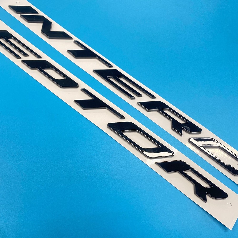 3D Gloss Black Front Hood Letters For Interceptor Emblems 2011-2024 Modified