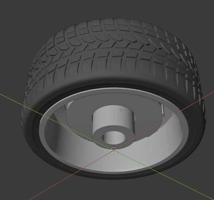 1:25-1:24 Scale Resin "Speedster" Rim and tire set