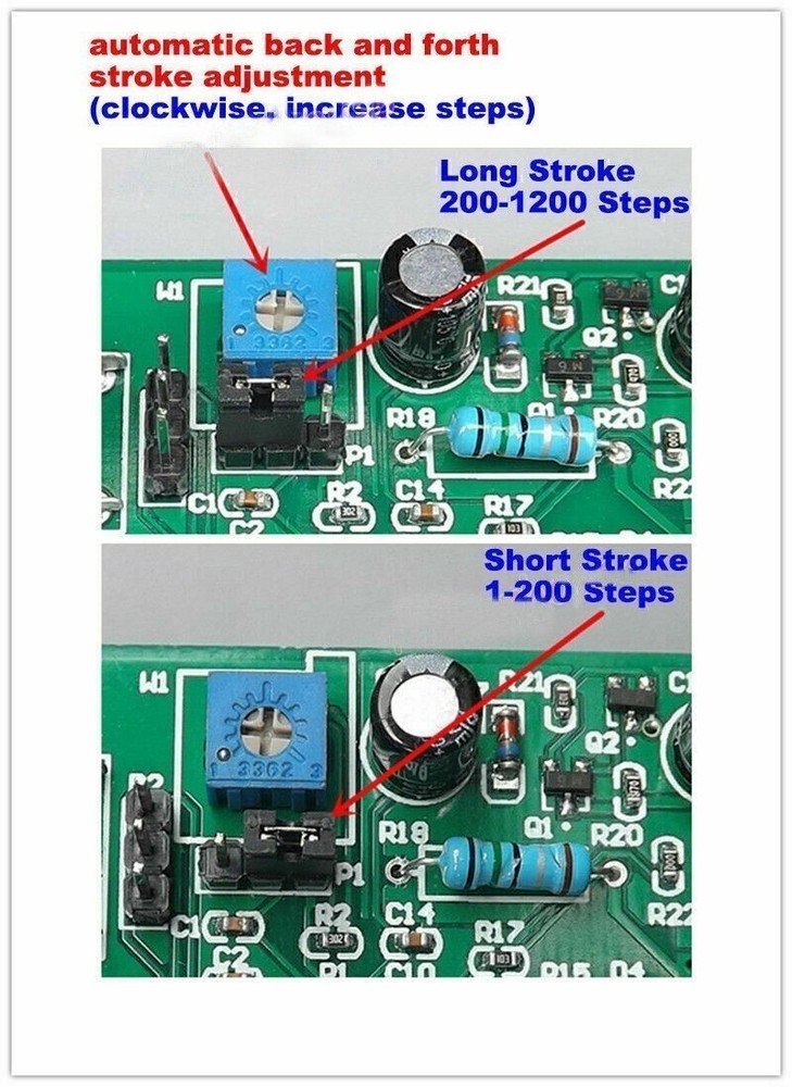 2-PHASE & 4-Phase 5-Wire Stepper Motor DC 5v-12v Driver Board Speed Controller