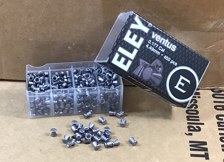 Eley Ventus Flat Head Pellets .177 Caliber 450ct