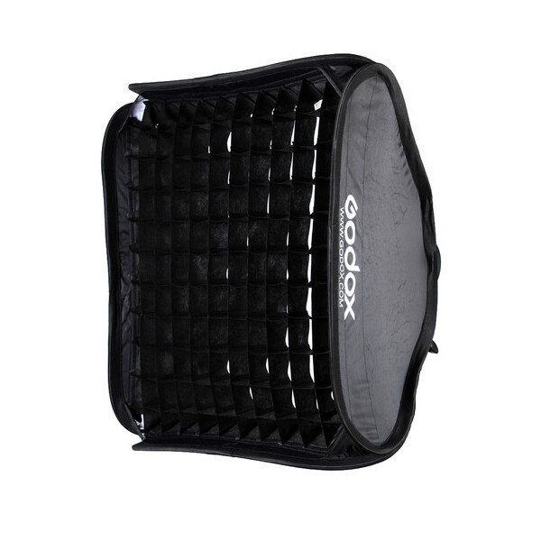 GODOX Softbox 32"x32" Soft Light Modifier Box with Grid+S2 Type Flash Bracket