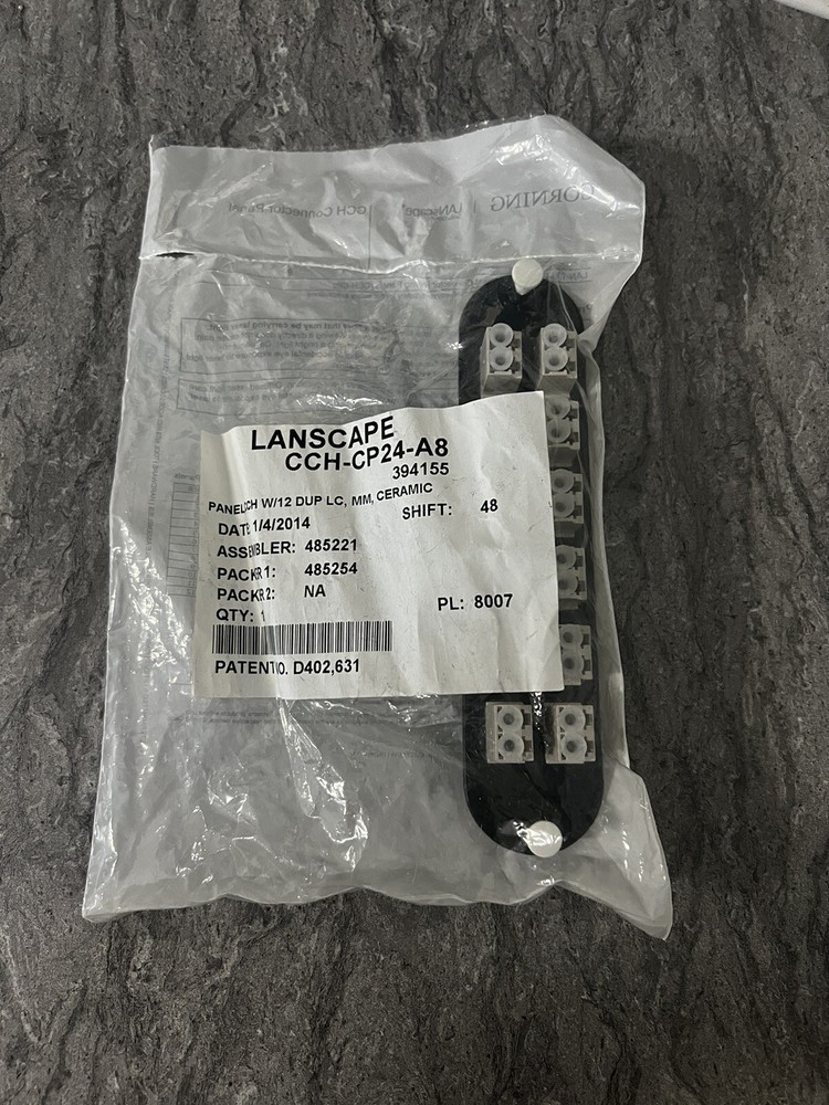 Corning LANscape CCH Patch Panel with 12 LC Duplex OM1 multimode Adapters...