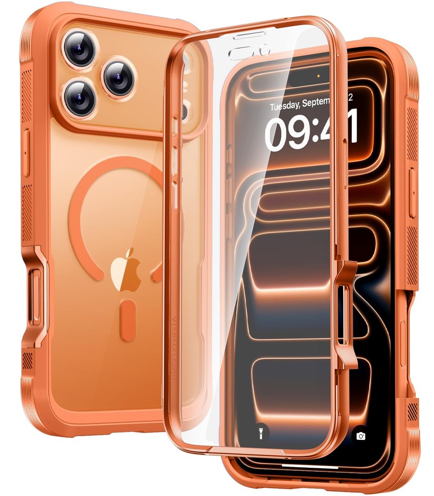 Magnetic Designed for iPhone 17 Pro Case 6.3'' [Full Camera Protection] Full ...