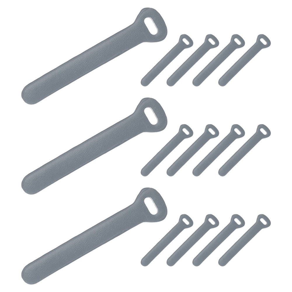 15 Pcs Leather Zipper Puller, 2.6" Zipper Sliders, Gray