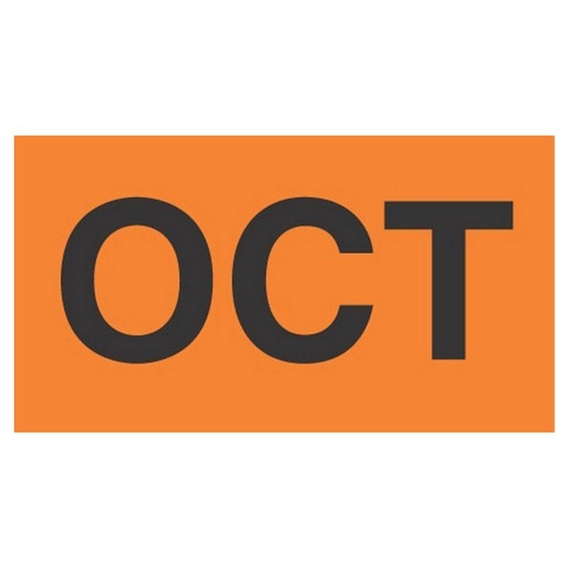 2" x 3" October Labels (500 per Roll)