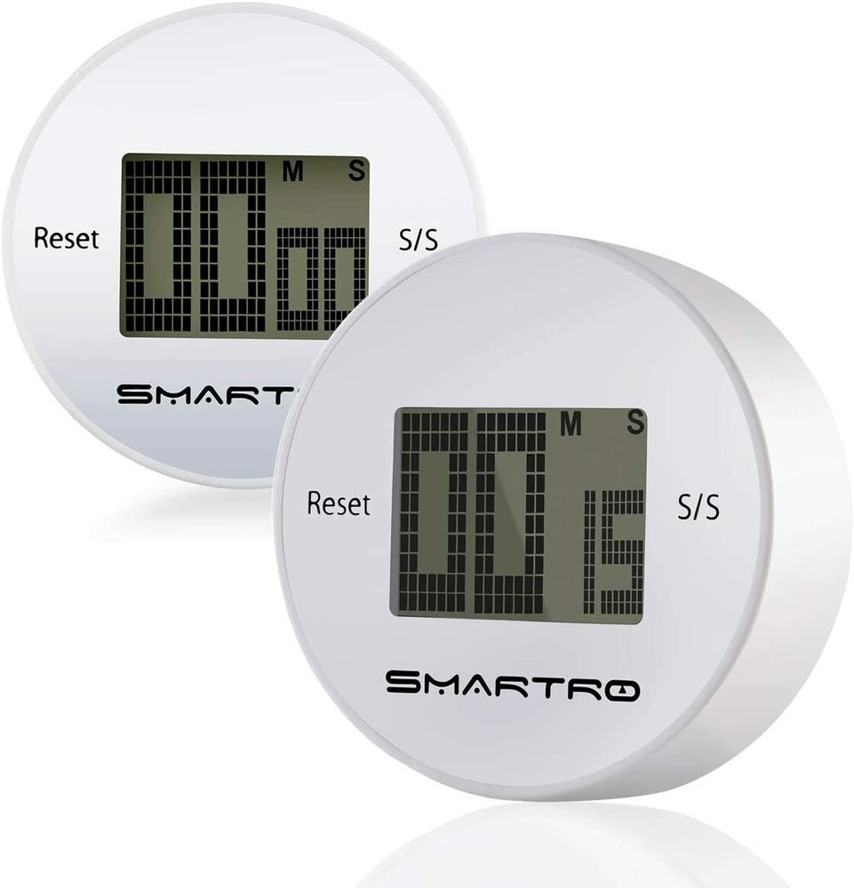 Cooking Set Timer Digital Countdown Loud Alarm Large Touch LCD w/ AAA Batteries