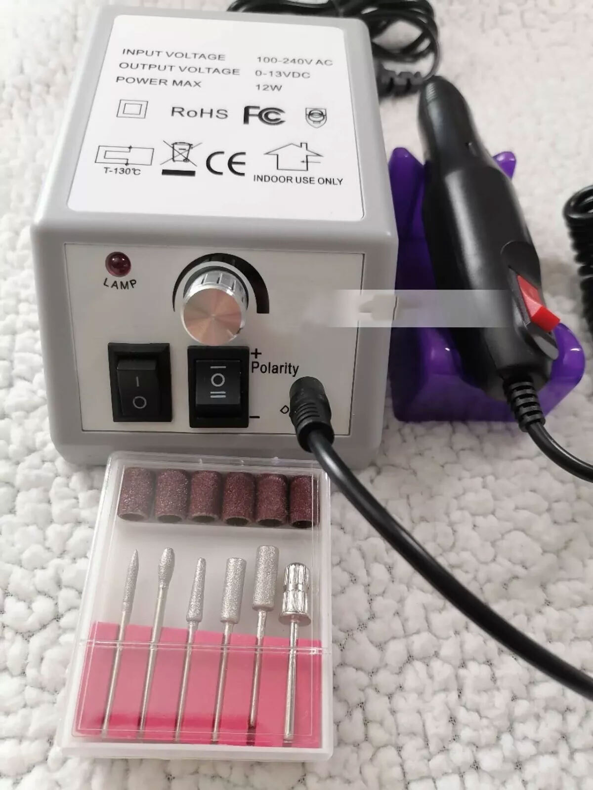 PROFESSIONAL ELECTRIC NAIL FILE DRILL Manicure Tool Pedicure Machine Set kit