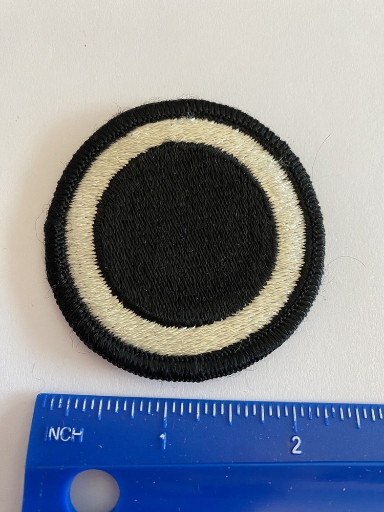 US Army 1st Corps White Black Circle INV5472