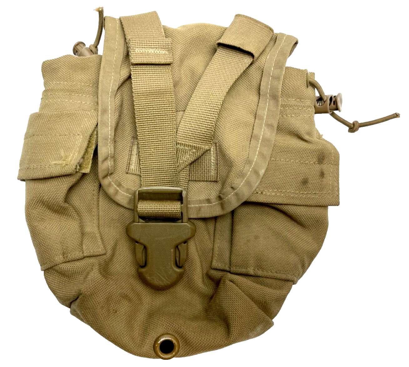 USGI Military USMC 1QT MOLLE Coyote CANTEEN COVER Pouch 8465-01-532-2303 EXC