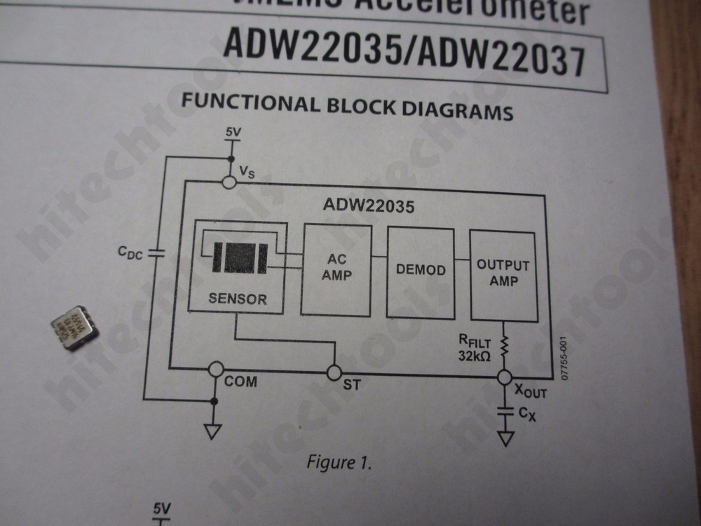 1pc Analog Devices AD22035Z high precision 18g single axis accelerometer USA