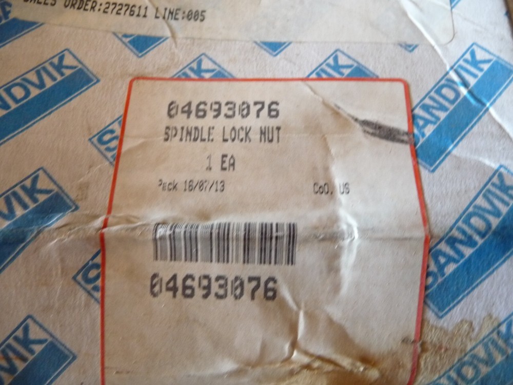 New Sandvik Spindle Lock Nut 04693076