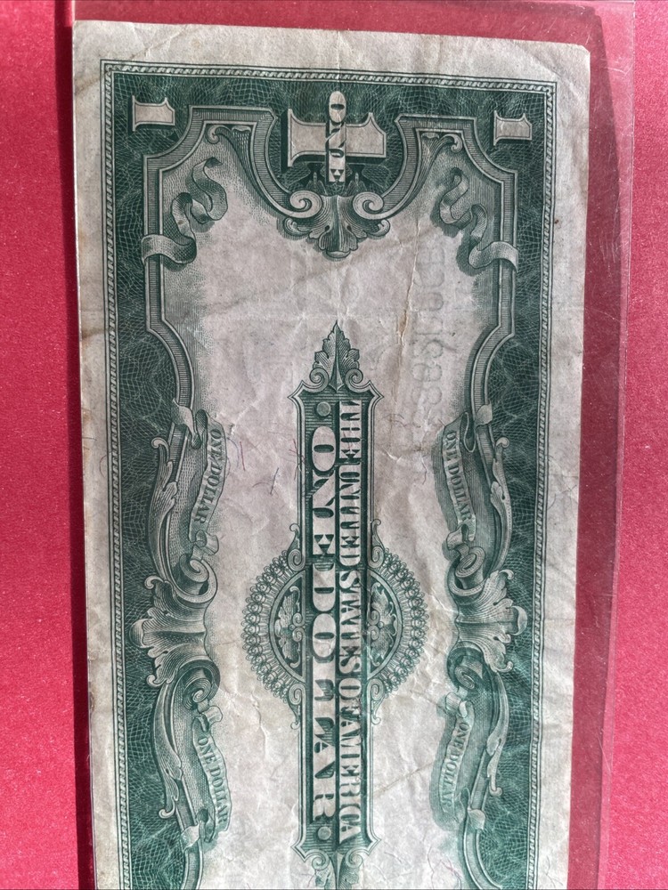 1923 ONE SILVER DOLLAR HORSE BLANKET SILVER CERTIFICATE LARGE SIZE US MINT NOTE