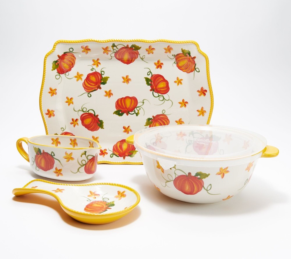 Temp-tations 4-Pc Entertaining Essentials Set, PUMPKIN PATCH H229512