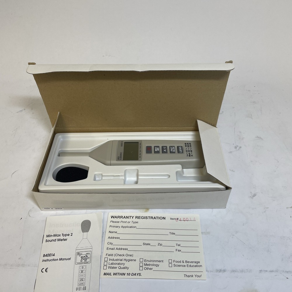 SPER SCIENTIFIC 840014 Mini Sound Meter 93893