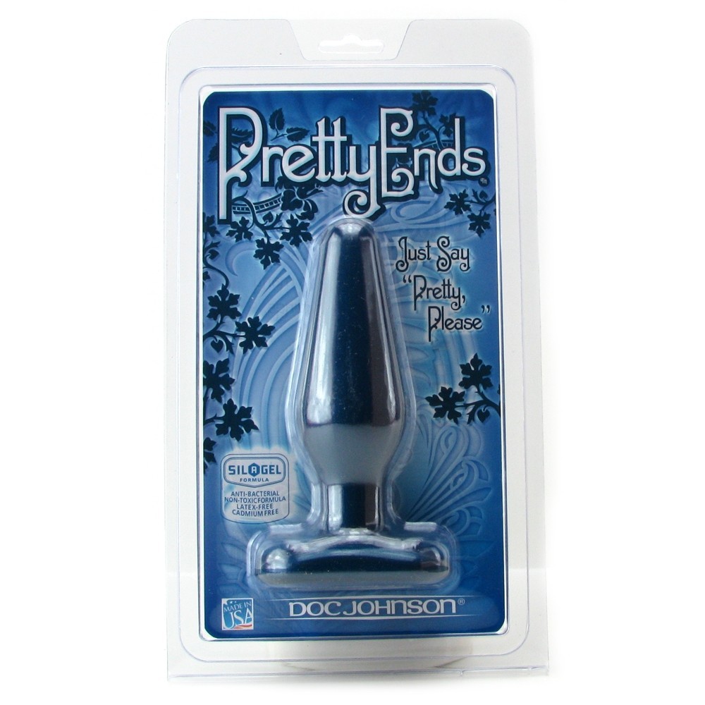 Pretty Ends Medium Butt Plug Blue - Anal Probe